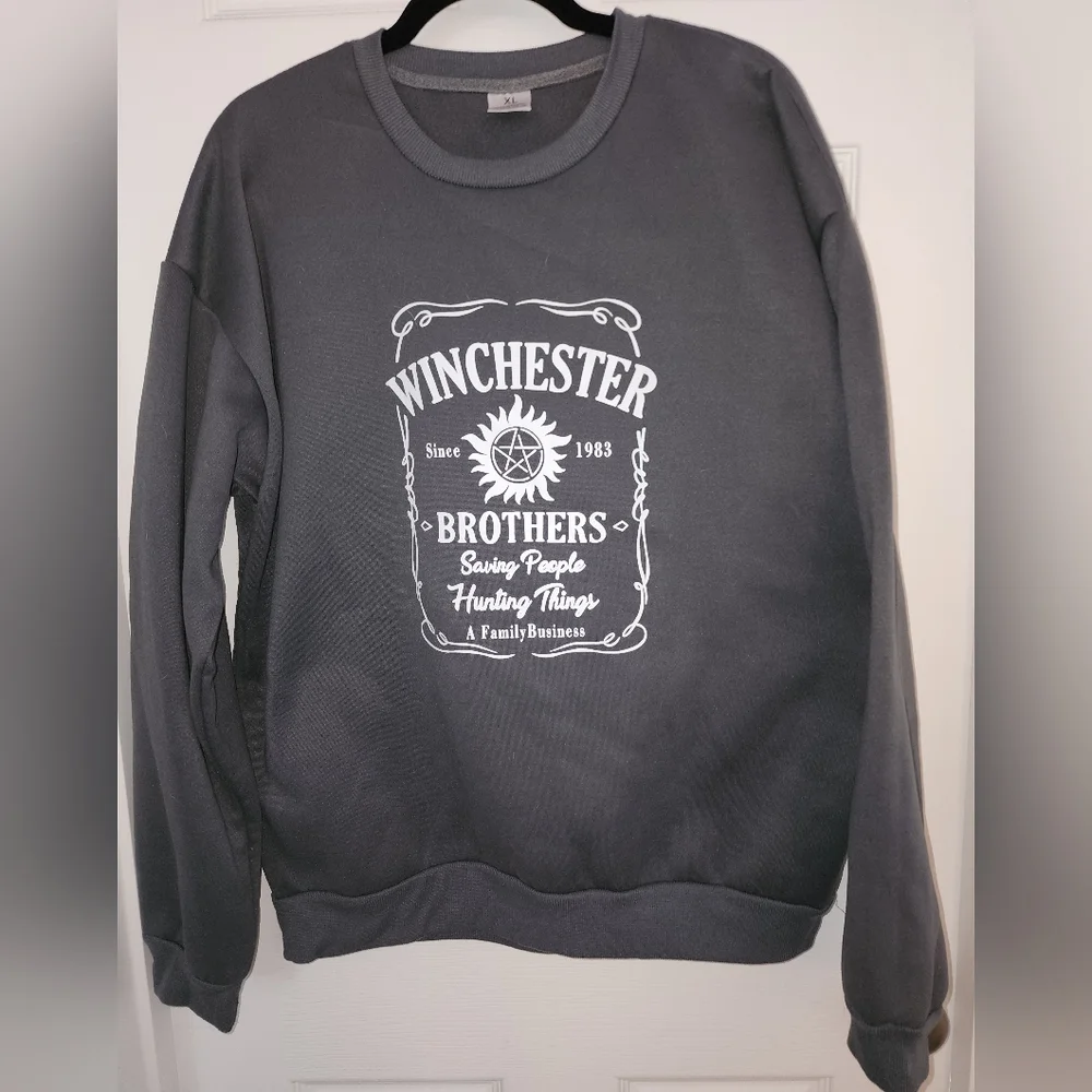 Grey Supernatural Winchester Sweater XL - Picture 1 of 2